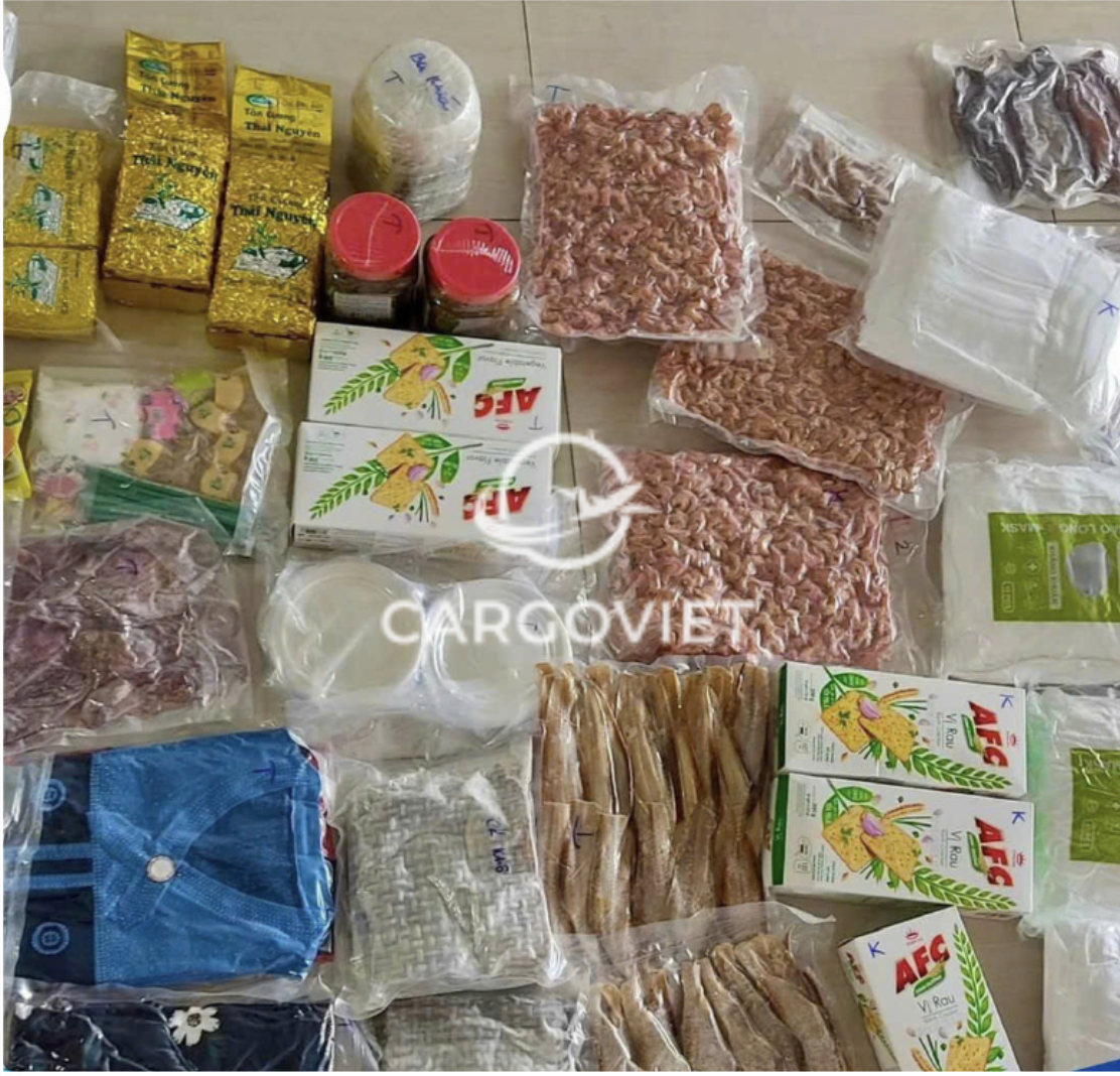 gửi đồ ăn đi mỹ