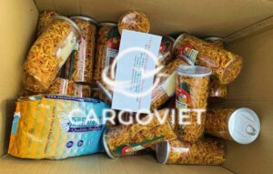Gửi khô gà lá chanh đi Mỹ