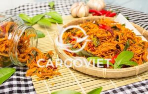 Gửi khô gà lá chanh đi Mỹ