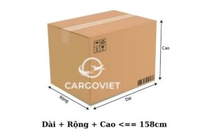 Kích thước thùng ký gửi máy bay đi Mỹ